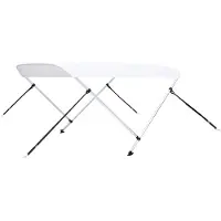 vidaXL 2-Bow Bimini Top blanc 150x120x110 cm