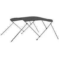 vidaXL 3-Bow Bimini Top Anthracite 183x160x137 cm