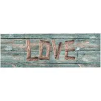 vidaXL Tapis de cuisine lavable Love 60x300 cm