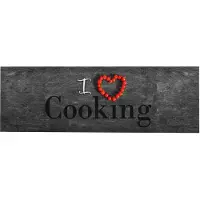 vidaXL Tapis de cuisine lavable Cooking 60x300 cm