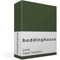 Beddinghouse Drap-Housse Beddinghouse Surmatelas Dark Green (Jersey)-140 x 200/220 cm
