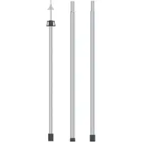 vidaXL Mât de bâche télescopique avec longueur de 102-260 cm Aluminium