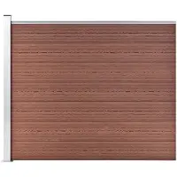 vidaXL Élément de clôture WPC 175x146 cm Brun