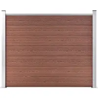 vidaXL Élément de clôture WPC 180x146 cm Brun