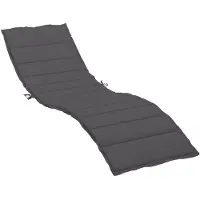 vidaXL Coussin de chaise longue anthracite 200x70x3 cm tissu oxford