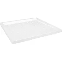 vidaXL Receveur de douche avec picots Blanc 80x80x4 cm ABS