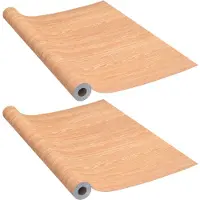 vidaXL Films autoadhésifs pour portes 2 pcs Ahorn 210x90 cm PVC