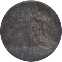 vidaXL Dessus de table Noir Ø50x2,5 cm Marbre