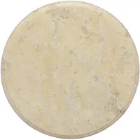 vidaXL Dessus de table Crème Ø40x2,5 cm Marbre