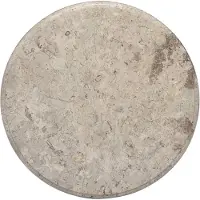 vidaXL Dessus de table Gris Ø50x2,5 cm Marbre