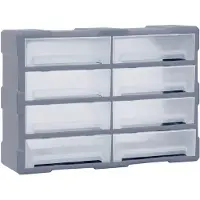 vidaXL Organisateur multi-tiroirs 8 grands tiroirs 52x16x37 cm