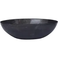 vidaXL Evier 53x40x15 cm Marmor Schwarz