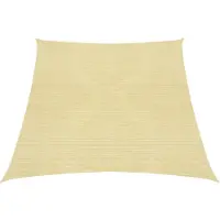 vidaXL Voile d'ombrage 160 g/m² Beige 3/4x2 m PEHD