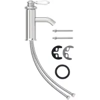 vidaXL Robinet de lavabo Chromé 130x180 mm