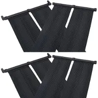 vidaXL Panneau solaire de chauffage de piscine 4 pièces 80x310 cm