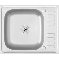 vidaXL Evier avec égouttoir Set argenté 600x500x155 mm acier inoxydable