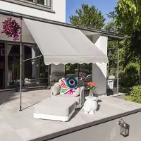 Huismerk Auvent mobile 200x120 cm Gris