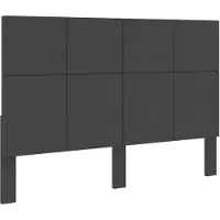 vidaXL Tête de lit Gris foncé Tissu 140x200 cm