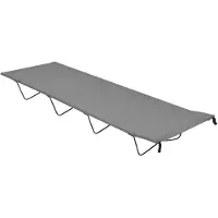 vidaXL Lit de camping 180x60x19 cm tissu Oxford et acier gris