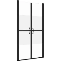 vidaXL Porte de douche demi-mat ESG (83-86)x190 cm