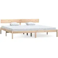 vidaXL Lit en bois massif de pin 180x200 cm