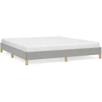 vidaXL Cadre de lit sans matelas gris clair 180x200 cm Tissu