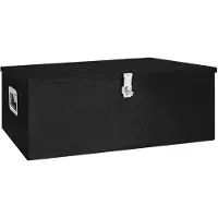 vidaXL Boîte de rangement 100x55x37 cm Aluminium Schwarz