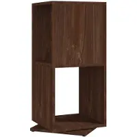 vidaXL Armoire rotative Chêne marron 34,5x34,5x75,5 cm bois ingénierie