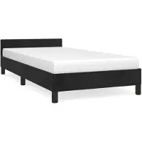 vidaXL Sommier sans matelas noir 100x200 cm velours