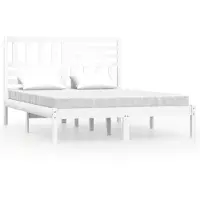 vidaXL 3101004, Bílá, 146 cm, 195.5 cm, 100 cm, 1400 x 1900 mm, 1460 x 40 x 1000 mm