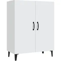 vidaXL Sideboard Blanc 70x34x90 cm Bois composite