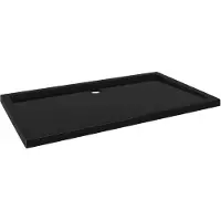 Super Merchant Receveur de douche rectangulaire ABS Noir 70x120 cm