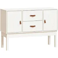 vidaXL Sideboard Blanc 110x40x78 cm Pin massif
