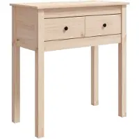 vidaXL Table console 70x35x75 cm Bois massif de pin