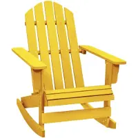 vidaXL Chaise à bascule Adirondack en bois massif de sapin jaune