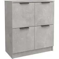 vidaXL Sideboard gris béton 60x30x70 cm Bois composite