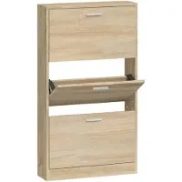 vidaXL Armoire à chaussures Chêne 59x17x108 cm Bois d'ingénierie