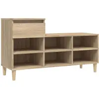 vidaXL Armoire à chaussures Chêne sonoma 102x36x60cm Bois d'ingénierie