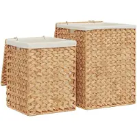 vidaXL Paniers à linge 2 pcs hyacinthe d'eau