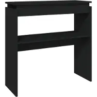 vidaXL Table console Noir 80x30x80 cm Aggloméré
