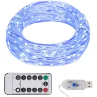 vidaXL Guirlande lumineuse LED avec 300 LED bleu 30 m