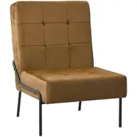 vidaXL Chaise de relaxation 65x79x87 cm brun velours