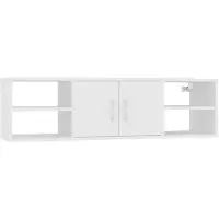 vidaXL Étagère murale Blanc 102x30x29 cm Bois d’ingénierie
