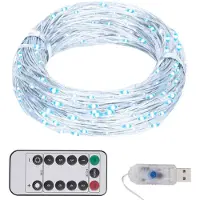 vidaXL leichte Girlande mit 300 LED 30 m kalt Weiß