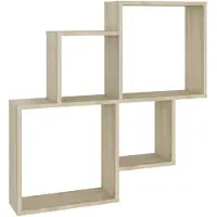 vidaXL Étagère murale cube Chêne sonoma 80x15x78,5cm Bois d’ingénierie
