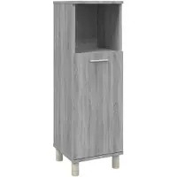 vidaXL Armoire de salle de bain Gris Sonoma 30x30x95 cm Bois composite