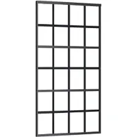 vidaXL Porte coulissante verre ESG et aluminium 102x205 cm noir