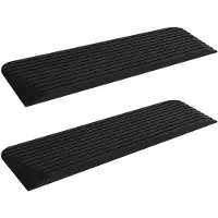 vidaXL Rampes de seuil 2 pcs 110x32x3,8 cm Caoutchouc