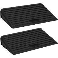 vidaXL Rampes de bordure 2 pcs 50x30x11 cm Caoutchouc