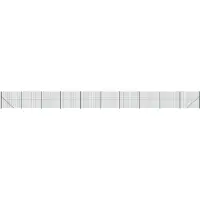 vidaXL Clôture grillagée avec bride de sol vert 2x25 m
